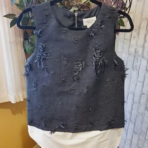 Charlotte Brody Black Fringe Shirt